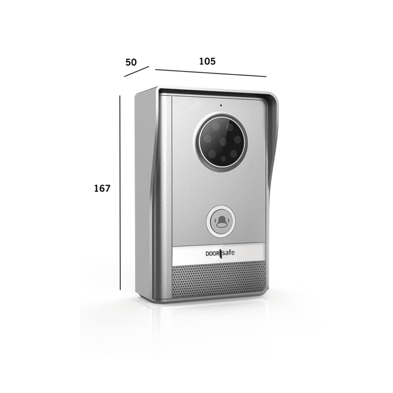 Draadloze Video Deurbel Met Camera Op Batterijen Of 12V Doorsafe 4250