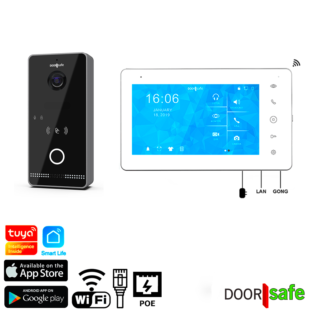 Tuya Smart Video Doorbell/Intercom 1080p Camera with PoE (802.3af