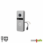 DS6660 PRO - POE | HD video deurbel met camera van metaal | zilver | POE IEEE 802.3af | 1 knop | heeft een scherm nodig (DS7899 of DS6669)
