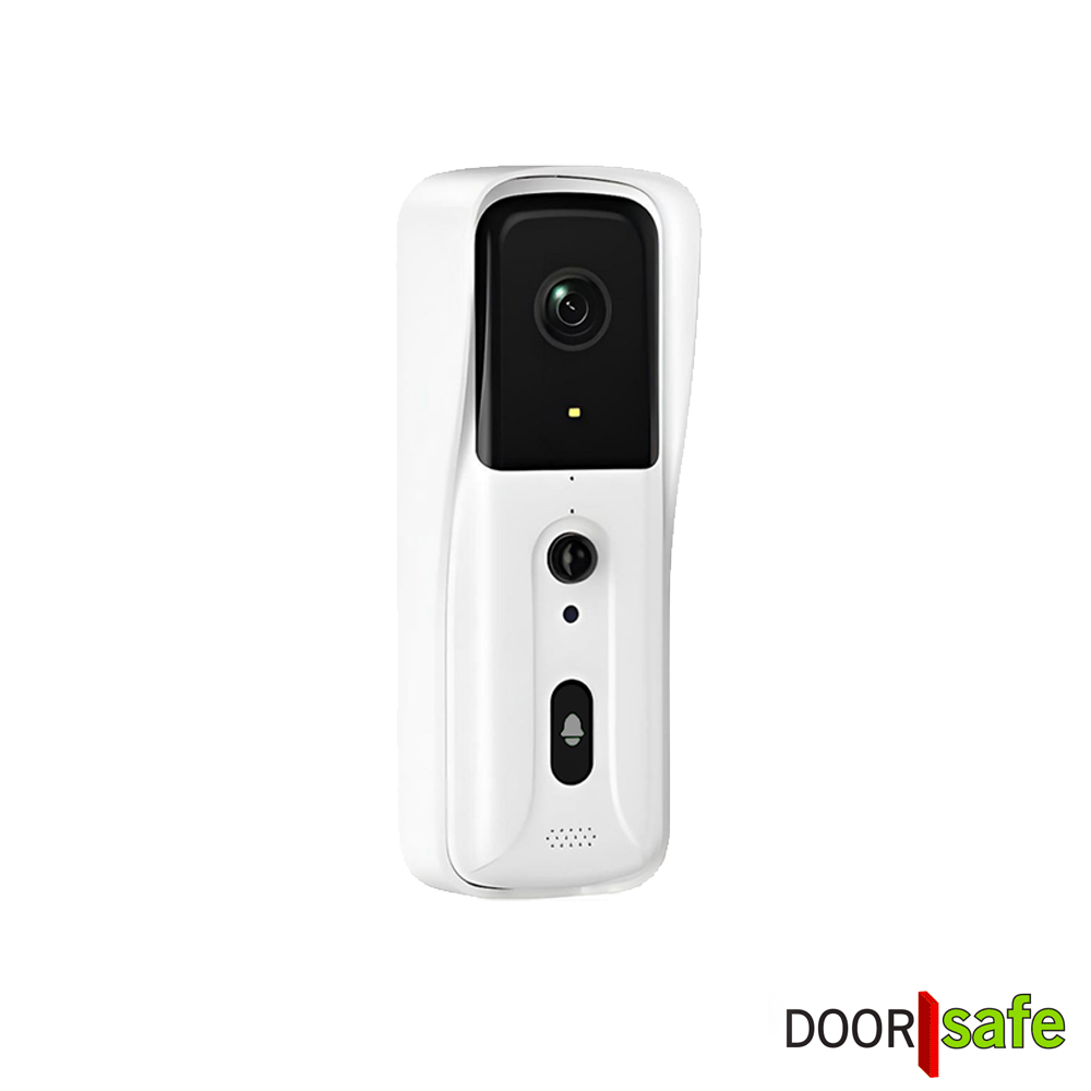 1 DS4451 draadloze camera deurbel wit uitneembare batterijen