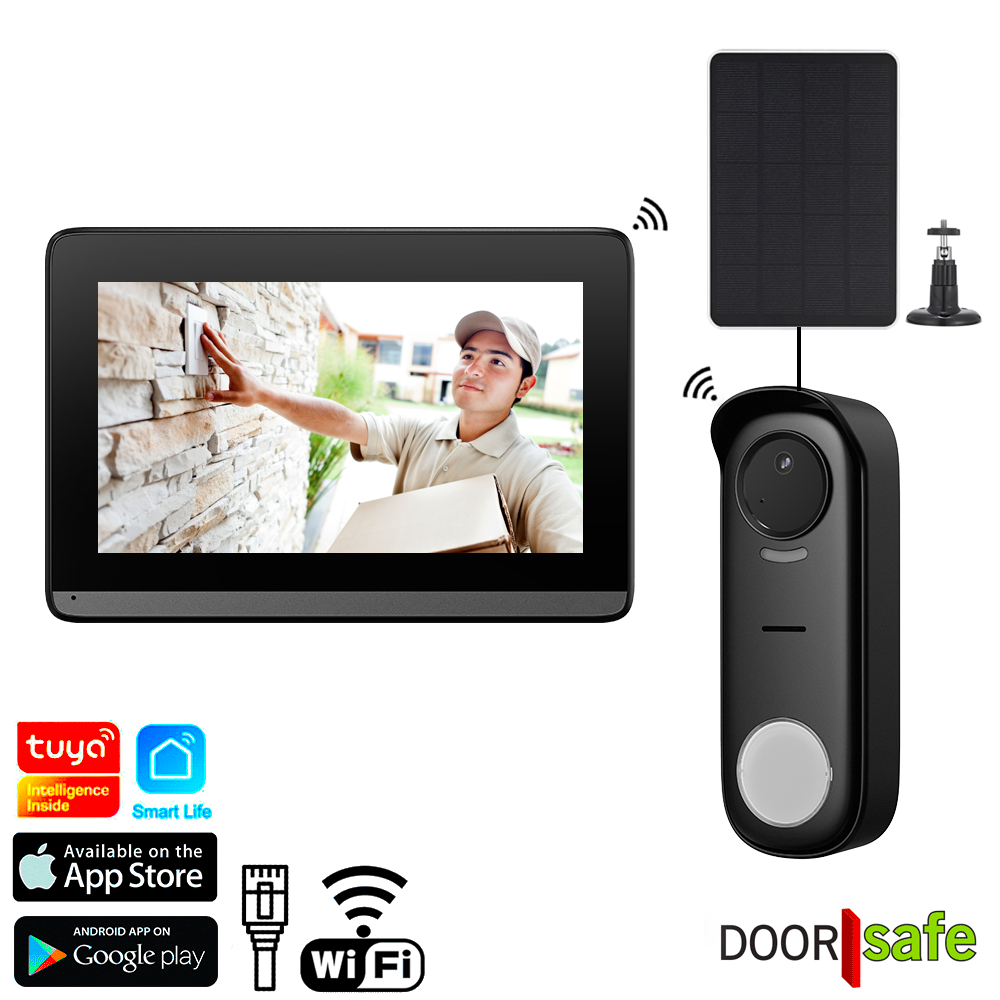 1 DS4700 draadloze camera deurbel met zonnepaneel_