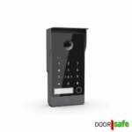 DS7889 | Opbouw HD video deurbel met camera | met of zonder regenkap | met Keypad & RFID MiFare Chipreader | zwart | 2-draads | BUS | 1 knop