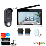 DS4658: Pakket met DS4655 PRO met WiFi & App + DS6605: draadloze zender (DS6604) & gong (DS6603) om draadloos ook op een andere plek een gong te horen waar geen WiFi is