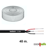 DS4944 | Siamese coax kabel | 4 draadskabel: coax kabel (kern & mantel) + 2 draden - 40 meter