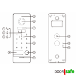 DS7789 internet camera deurbel met Mifare chips en Keypad nummers
