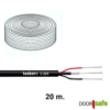 Siamese coax kabel – 2 coax + 2 draden – 20 meter – Doorsafe 4942