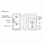 draadloze deurbel met camera en intercom draaibare lens buiten deurbel doorsafe 4780